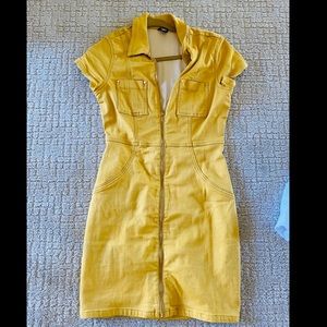 Mustard color  Dress, tight, super cute!!